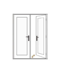 Puerta francesa ilustración