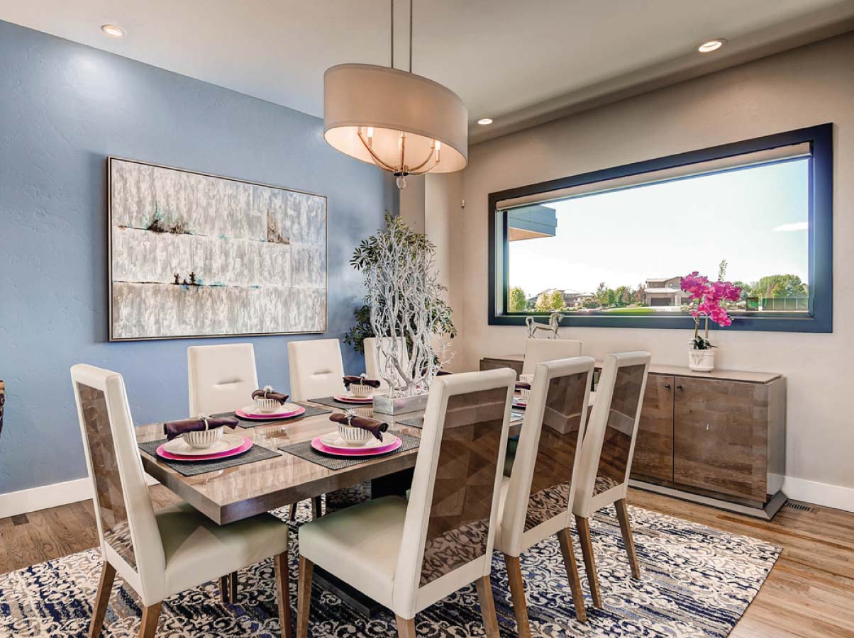 Ventana fija minimalista sala