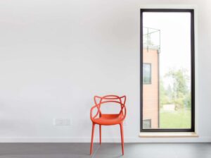 Ventana fija sala minimalista