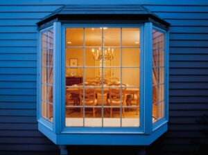 Ventana mirador con vista al interior sala