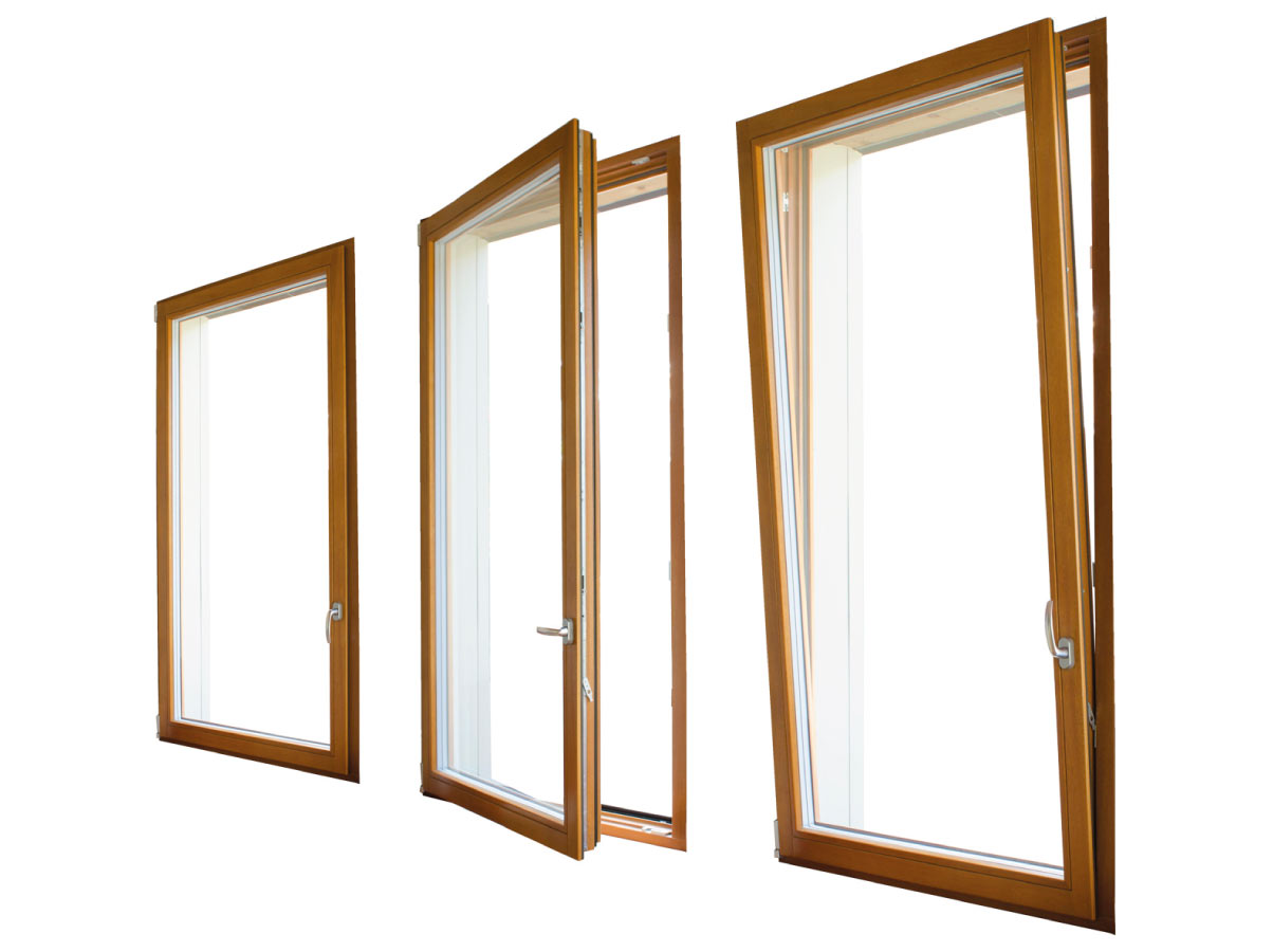 Ventana Oscilobatiente ilustración con fases de abertura