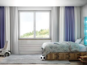 Ventana practicable habitación de niño