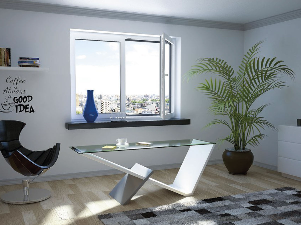 Ventana Practicable, oficina con ventana Practicable