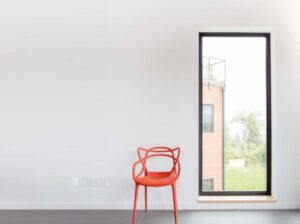 Ventana fija hogar minimalista
